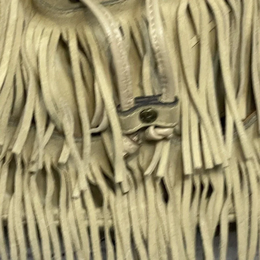 Patricia Nash Crossbody Purse Tan Suede Leather Fringe Bag - Picture 10 of 16